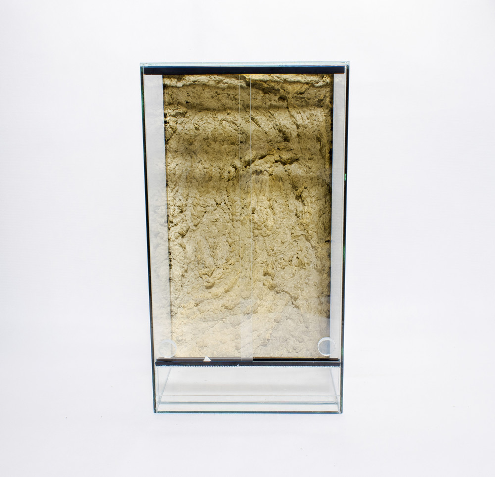 Kisállat webáruház - 50 x 40 x 90 cm | Prémium minőségű terrárium | 2D sziklaháttérrel termékek