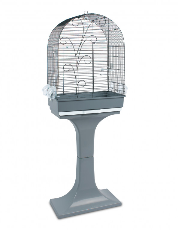 Kisállat webáruház - Állványos madárkalitka Evita Grey - 55 x 32 x 80 cm termékek