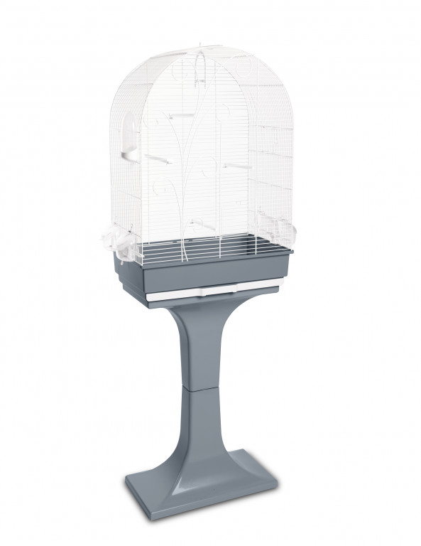 Kisállat webáruház - Állványos madárkalitka Evita fehér - 55 x 32 x 80 cm termékek