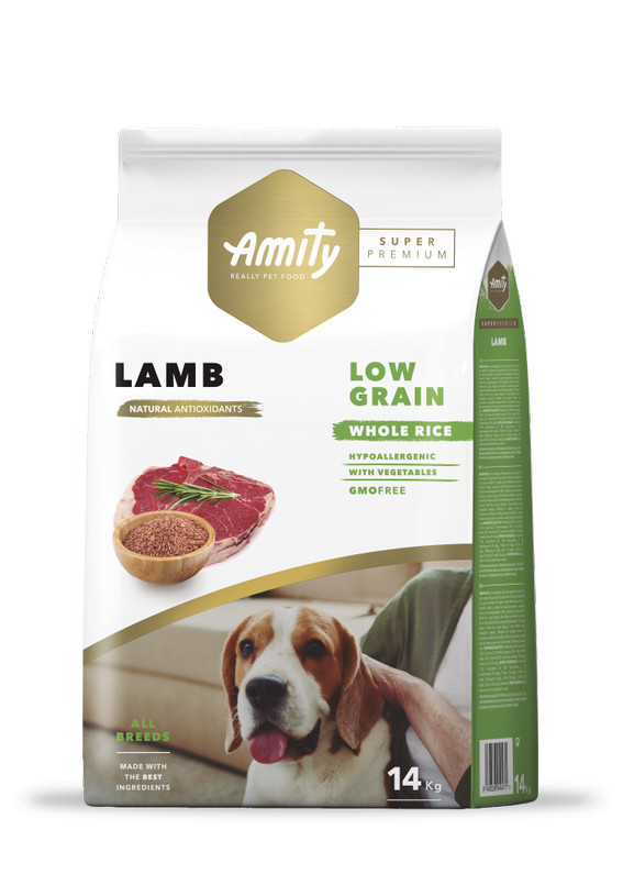 Kisállat webáruház - Amity Hypoallergen Adult Lamb 14 kg kutyatáp termékek