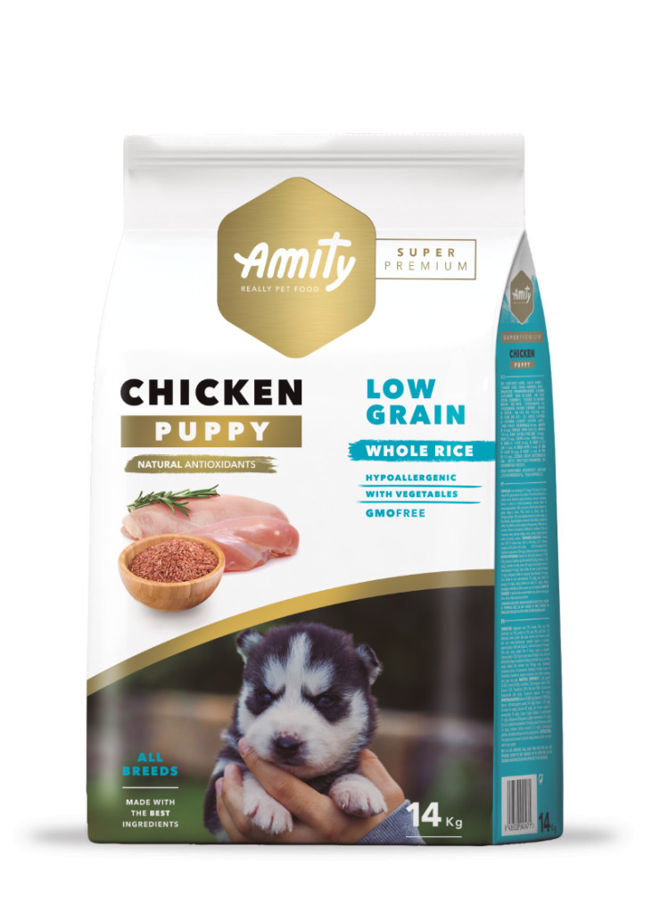 Kisállat webáruház - Amity Hypoallergen Puppy Chicken 14 kg kutyatáp termékek