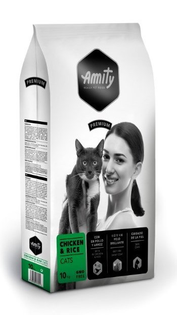 Kisállat webáruház - Amity Premium Cats Chicken-Rice 10 kg macskatáp termékek