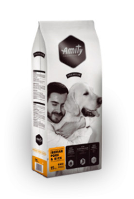 Kisállat webáruház - Amity Premium Iberian Pork-Rice 15 kg kutyatáp termékek