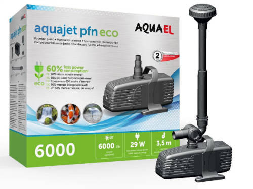 Kisállat webáruház - AquaEl AquaJet PFN-6000 ECO | Szívattyú kerti tavakba, szökőkutakba termékek
