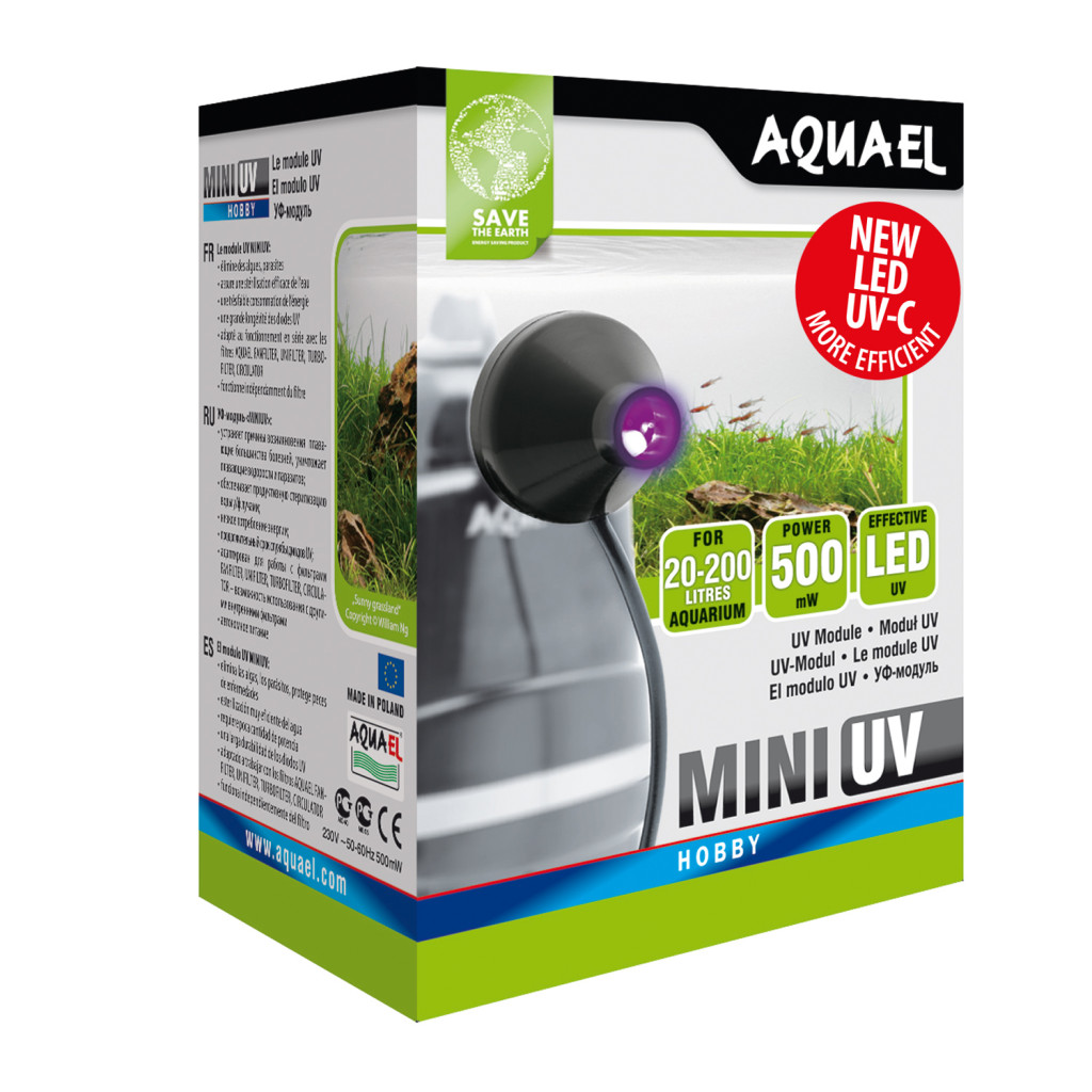 Kisállat webáruház - AquaEl | Mini UV LED Sterilizáló készülék – Akváriumi víztisztító (LED UV) termékek