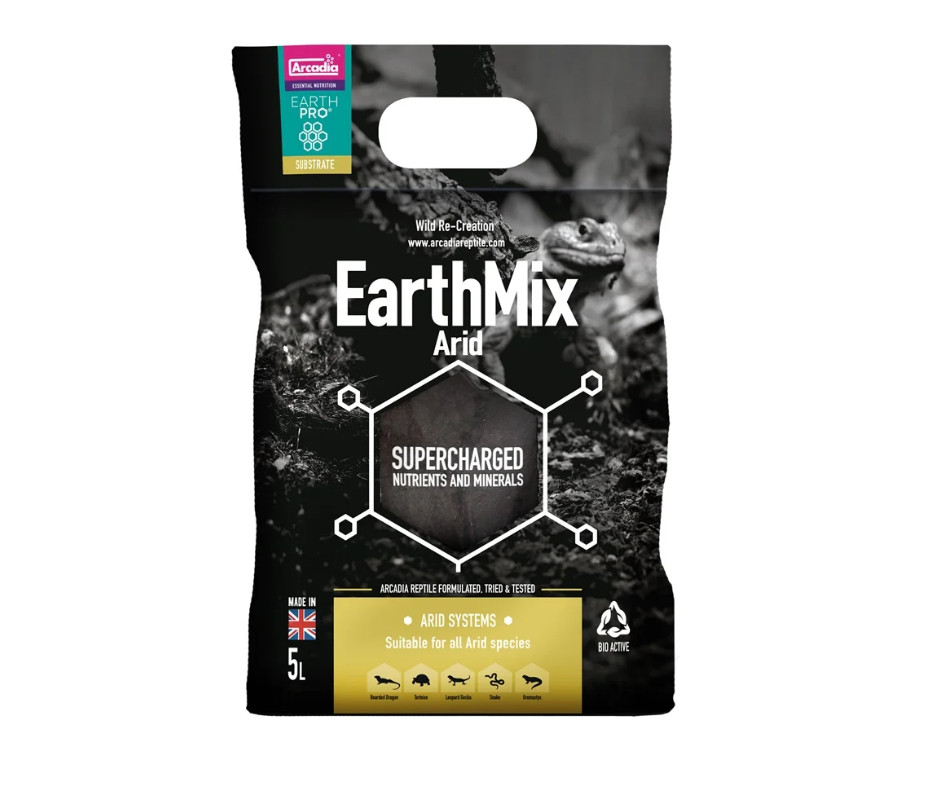 Kisállat webáruház - Arcadia | EarthMix Arid | Bioaktív terráriumi talajkeverék szárazságtűrő hüllők számára – 5 liter termékek
