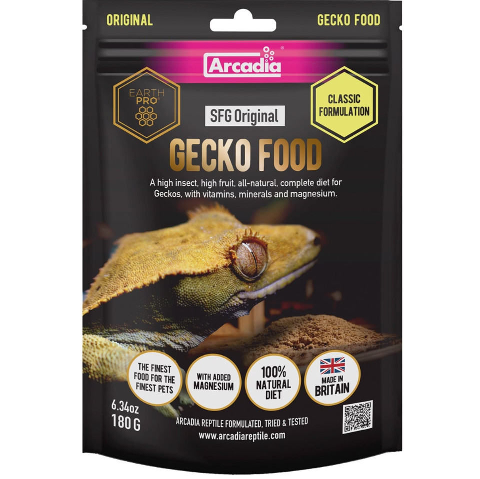 Kisállat webáruház - Arcadia | EarthPro StickyFoot Gold Original | Teljes értékű, gyümölcsalapú táp gekkók számára – 180 g termékek