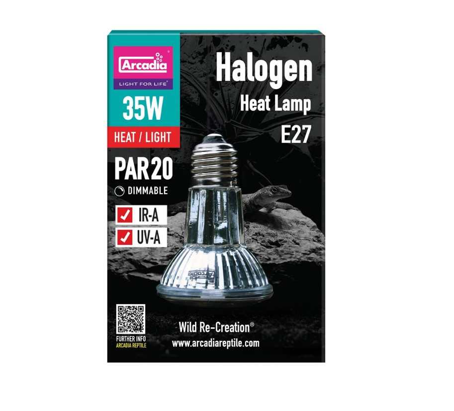 Kisállat webáruház - Arcadia | Halogen Basking Spot | Halogén melegítő izzó terráriumi hüllők számára (E27) - 35 W termékek
