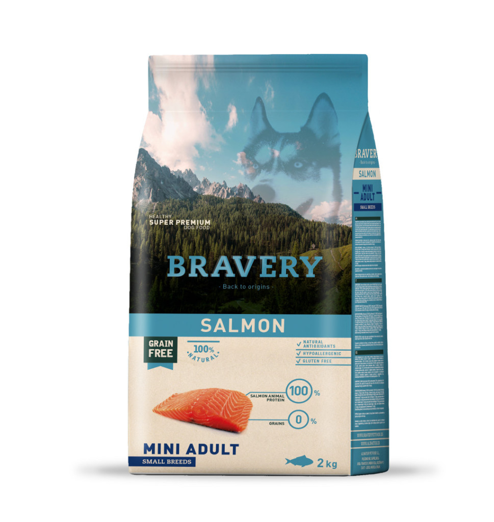 Kisállat webáruház - Bravery Salmon Mini Adult Small Breeds 2 kg kutyatáp termékek
