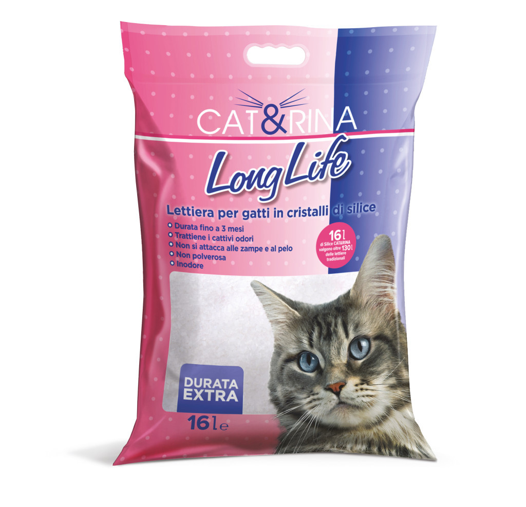 Kisállat webáruház - CAT+RINA LongLife szilikagél macskaalom 6,4kg 16l termékek