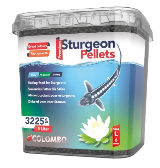 Kisállat webáruház - COLOMBO | STURGEON FOOD, LARGE | Tavi sturgeon haleledel, nagy méretű - 5 L termékek