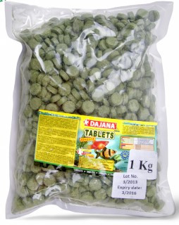 Kisállat webáruház - DAJANA | TABLETY | Tabletta zacskós, haltáp - 1 Kg termékek