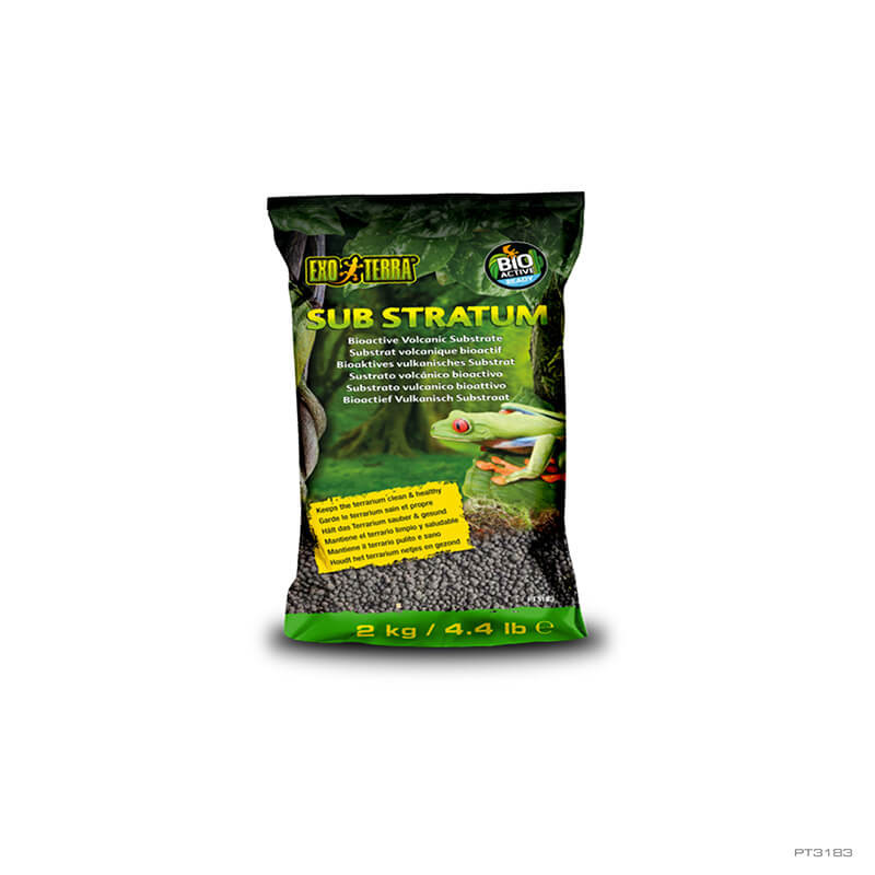 Kisállat webáruház - Exo Terra Bioactive Volcanic Substrate | Prémium Bioaktív Talaj terráriumba - 2kg termékek