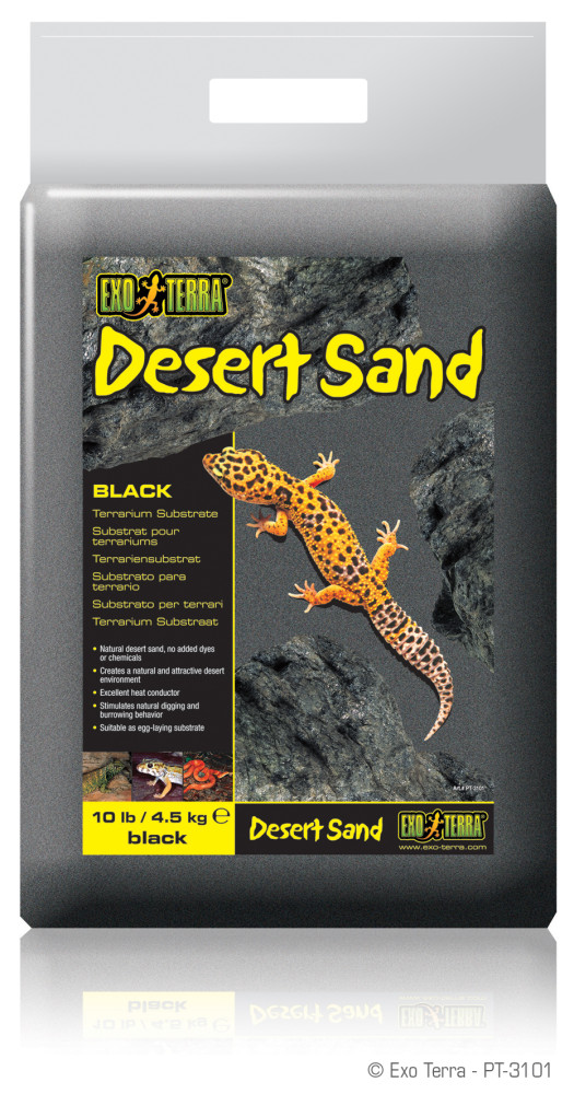Kisállat webáruház - Exo Terra Desert sand - black | Sivatagi fekete homok - 4,5 kg termékek