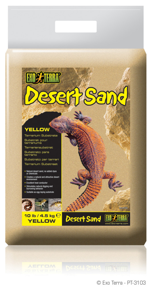 Kisállat webáruház - Exo Terra Desert sand - yellow | Sivatagi sárga homok - 4,5 kg termékek