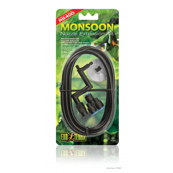 Kisállat webáruház - Exo Terra Monsoon Nozzle Extension kit | Monsoon alkatrész - fúvóka hosszabbító készlet termékek