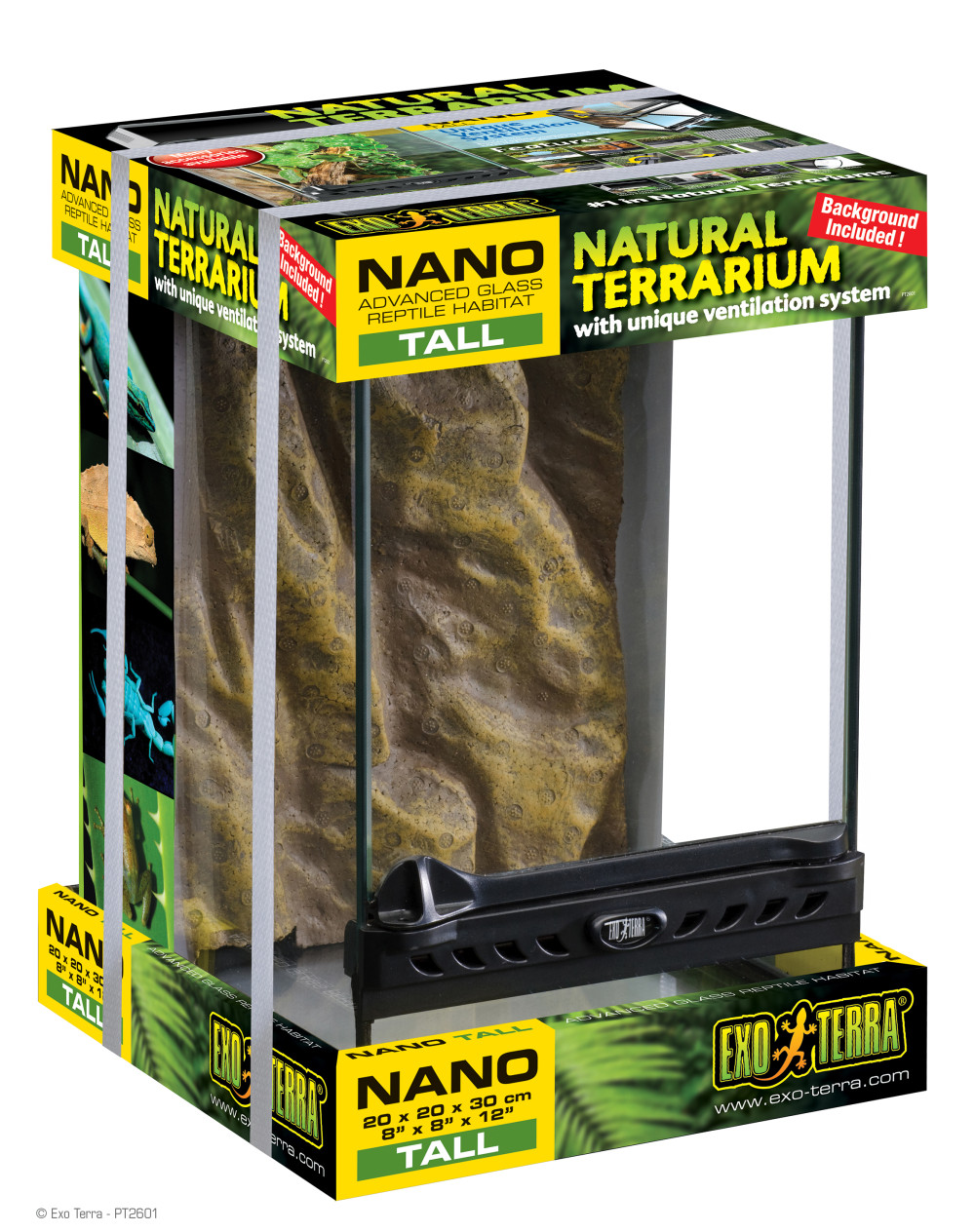 Kisállat webáruház - Exo terra Nano Tall Terrarium | Dekoratív üvegterrárium - nano termékek