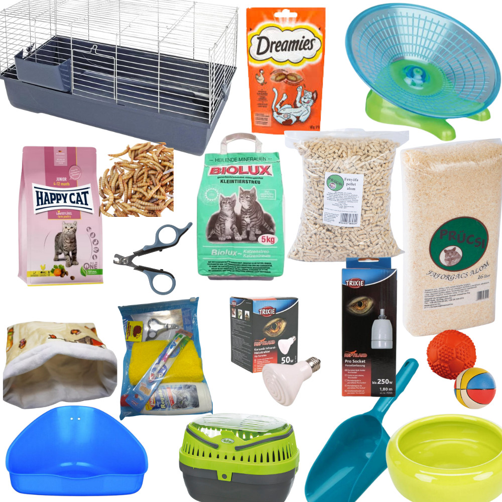 Kisállat webáruház - Extra törpesün kezdőcsomag | Extra kezdőcsomag fehérhasú törpesünöknek termékek