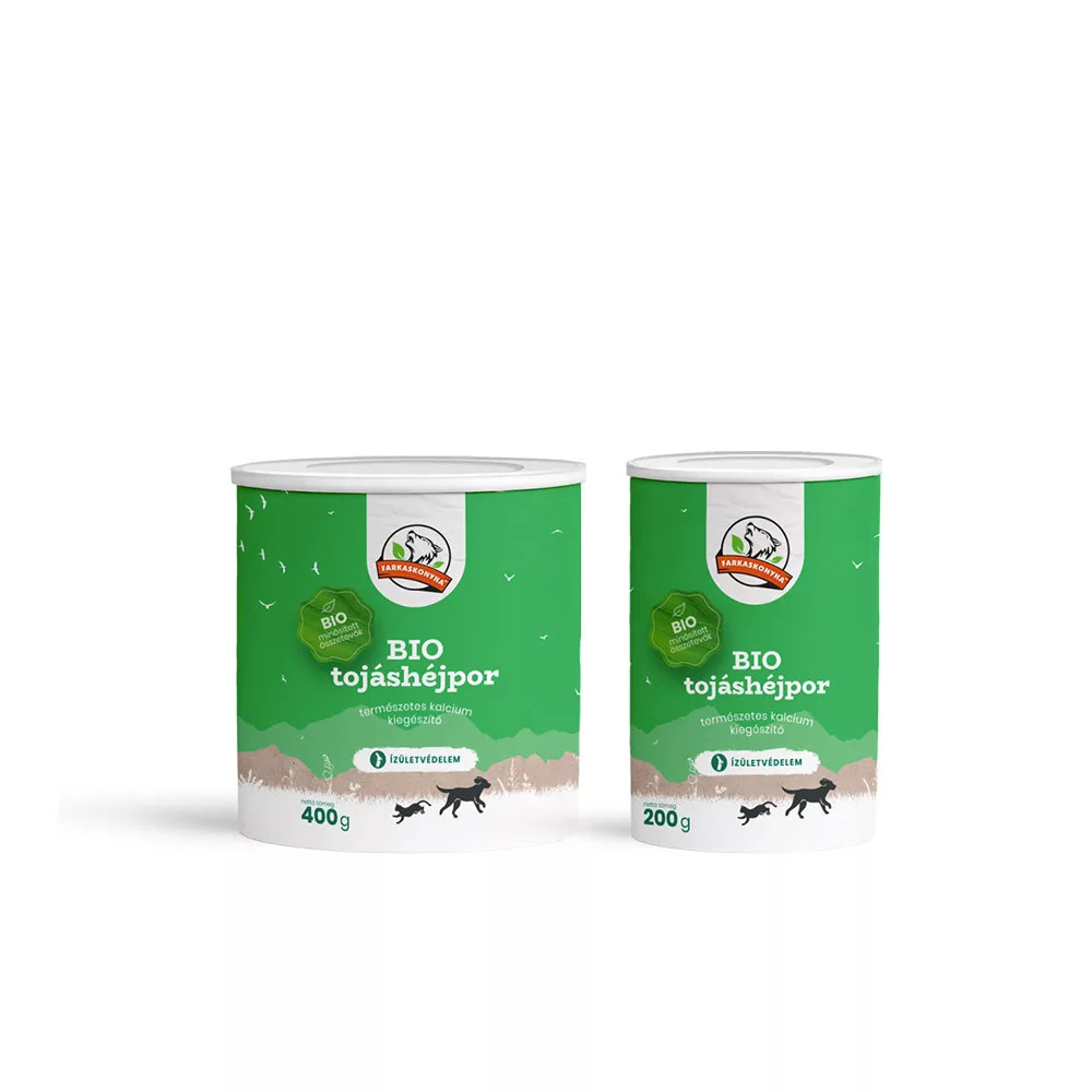 Kisállat webáruház - Farkaskonyha | Bio Tojáshéjpor – kalciumforrás kutyáknak és macskáknak 200g termékek
