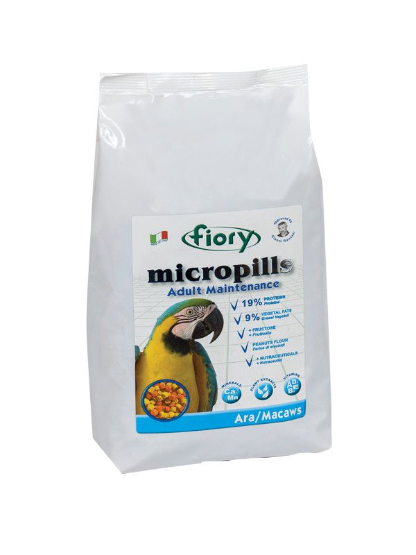 Kisállat webáruház - Fiory | Ara Macaws Adult Maintenance 19-9 | Pellet takarmány, Ara papagáj számára - 1,4 Kg termékek