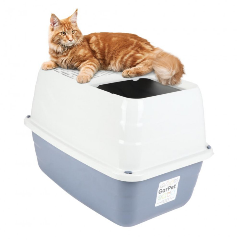 Kisállat webáruház - GarPet | nagy méretű macskatoalett felső bejárattal - 56 x 40 x 38 cm termékek