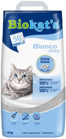 Kisállat webáruház - Gimpet Biokats Bianco Classic Extra | Csomósodó macskaalom - 10 Kg termékek