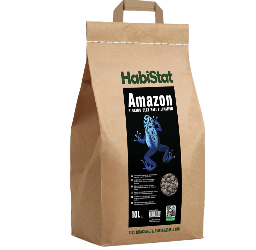 Kisállat webáruház - HabiStat | Amazon Sinking Clay Ball | Süllyedő agyaggolyók terráriumi élőhely stabilizálásához hüllők és kétéltűek számára - 10 L termékek