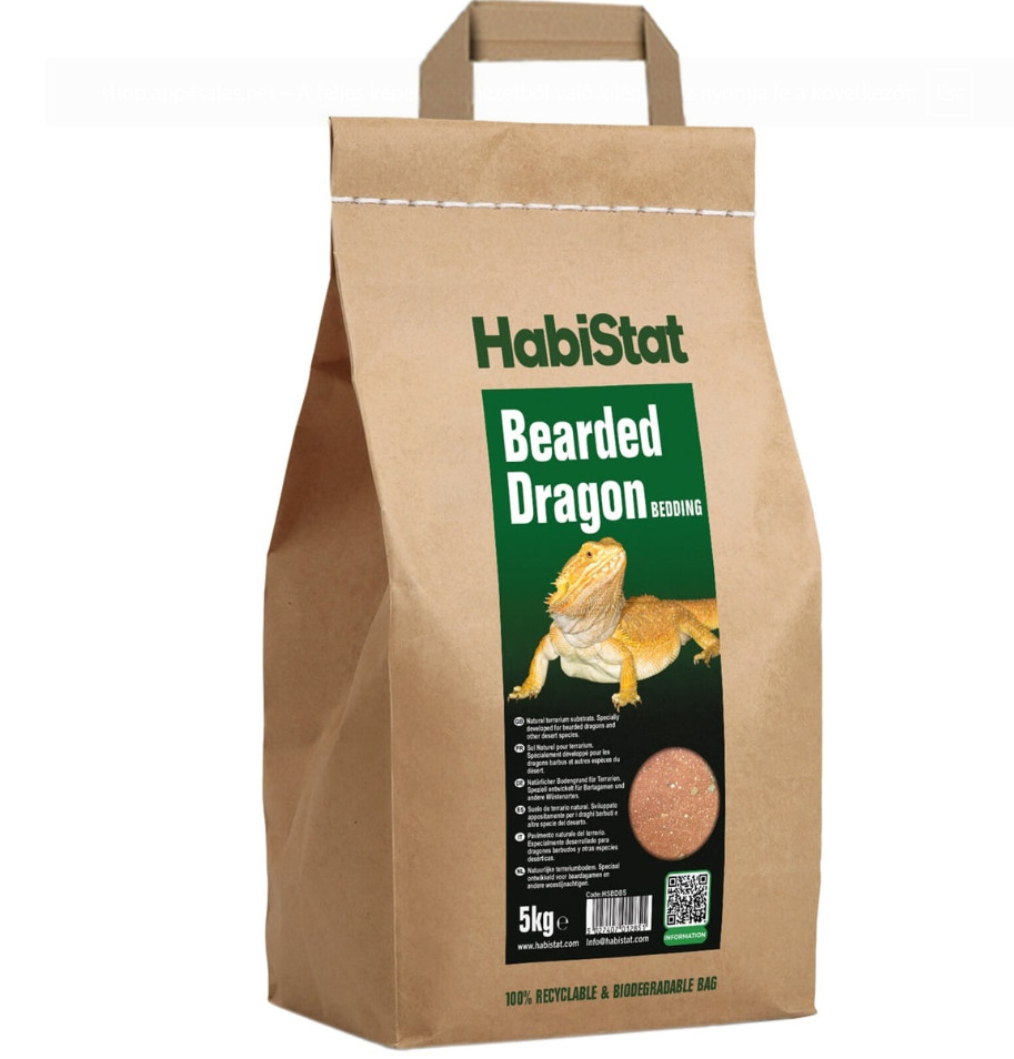Kisállat webáruház - HabiStat | Bearded Dragon Bedding | Sivatagi talaj agámák számára - 5 kg termékek
