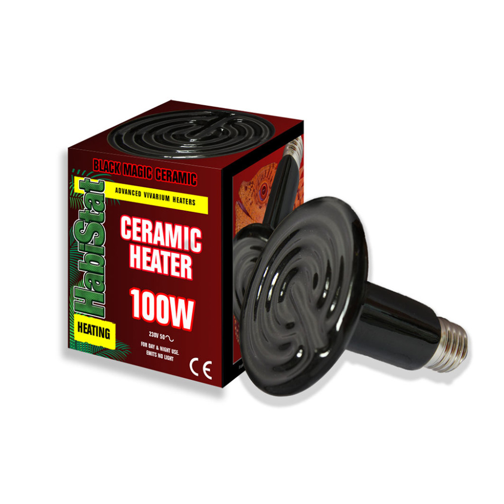 Kisállat webáruház - HabiStat | Black Magic Ceramic Heater | Infravörös kerámia melegítő test hüllőknek - 100 W termékek
