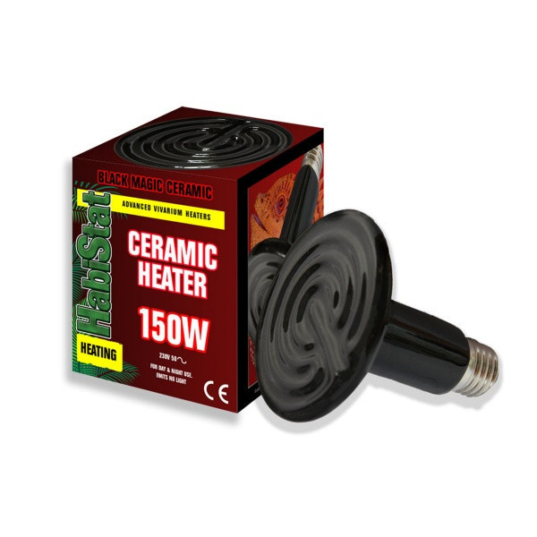 Kisállat webáruház - HabiStat | Black Magic Ceramic Heater | Infravörös kerámia melegítő test hüllőknek - 150 W termékek