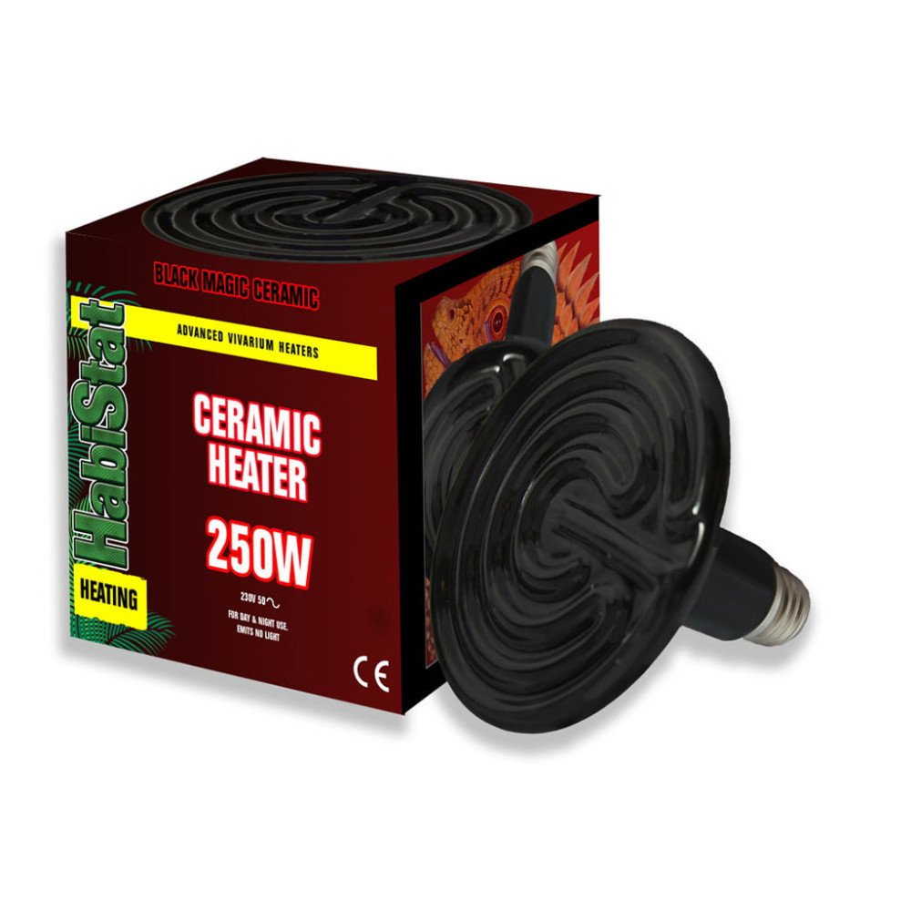 Kisállat webáruház - HabiStat | Black Magic Ceramic Heater | Infravörös kerámia melegítő test hüllőknek - 250 W termékek