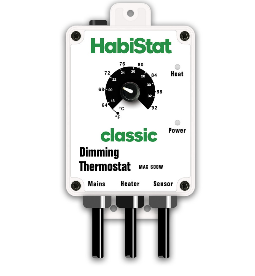 Kisállat webáruház - HabiStat | Dimming Thermostat White | Analóg hőszabályzó hüllő terráriumokhoz - 600W termékek