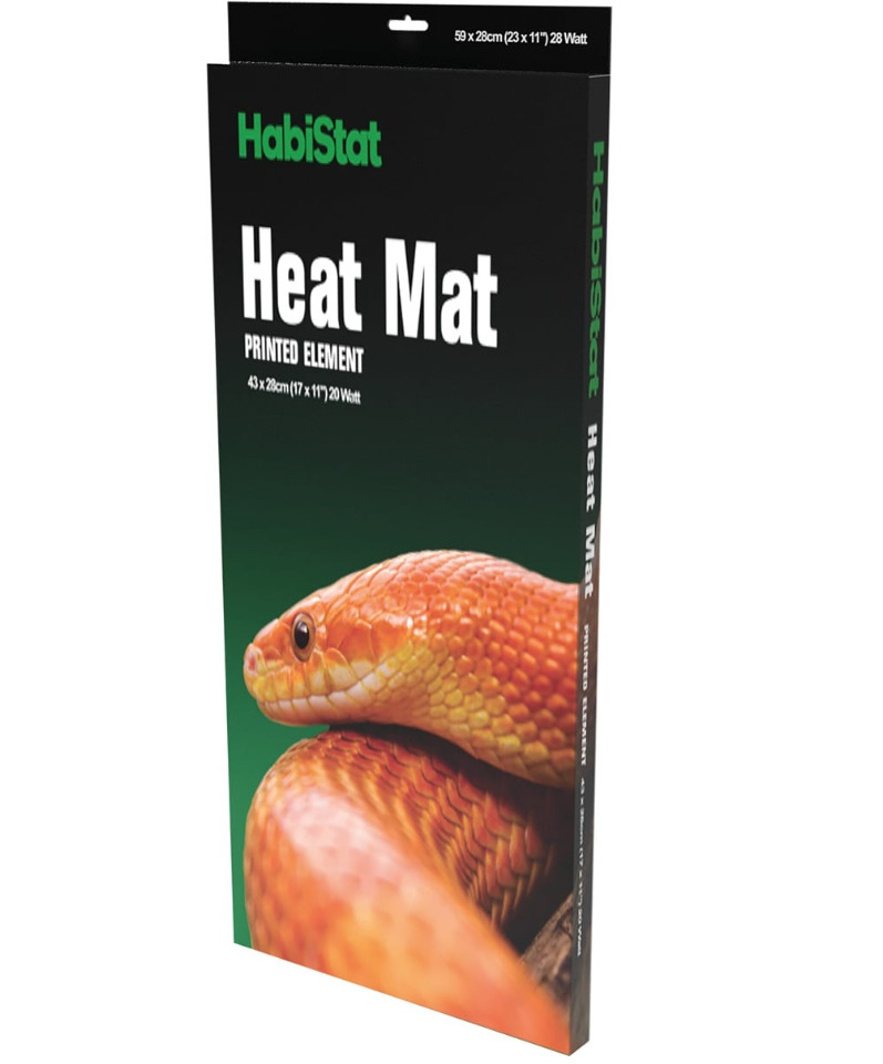 Kisállat webáruház - HabiStat | Heat Mat Carbon Printed | Energiatakarékos hőszőnyeg terráriumi hüllők számára - 28 W/59x28 cm termékek