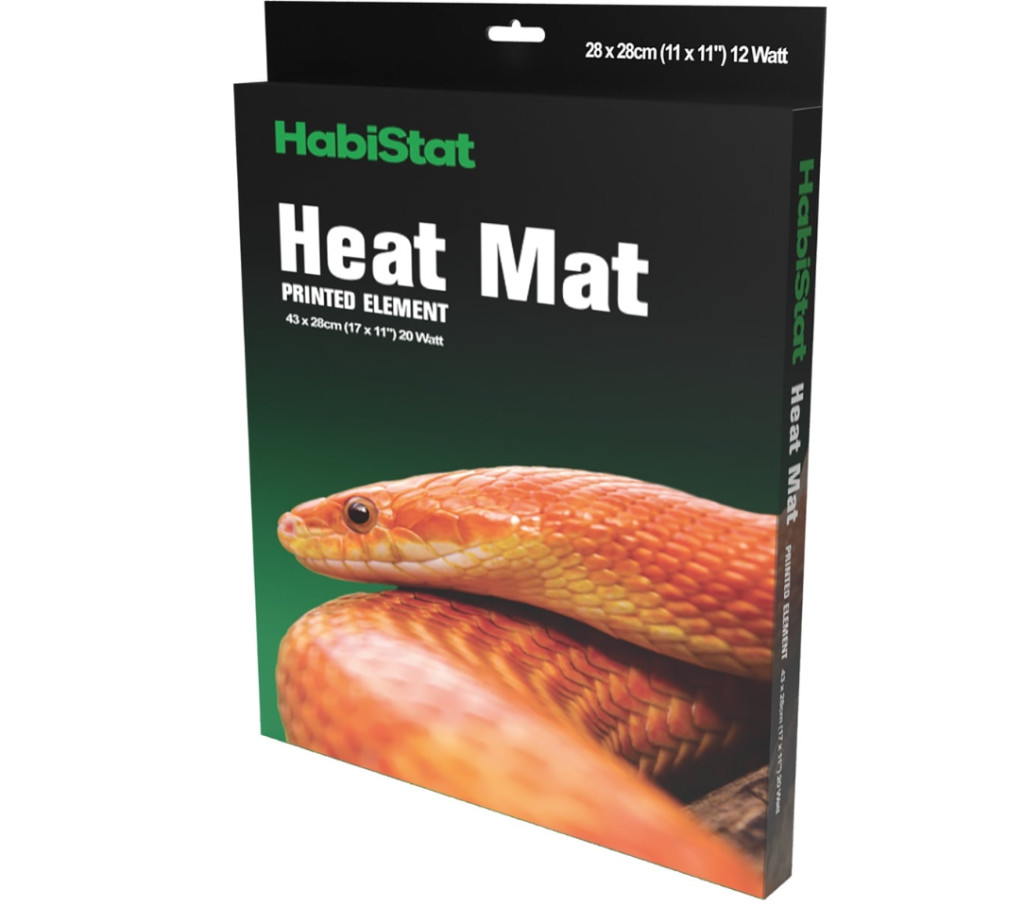 Kisállat webáruház - HabiStat | Heat Mat Carbon Printed | Energiatakarékos hőszőnyeg terráriumi hüllők számára – 12 W/28 × 28 cm termékek