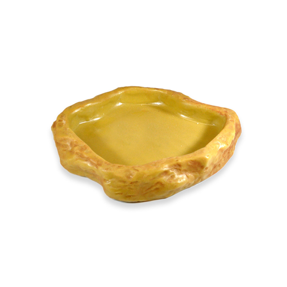 Kisállat webáruház - HabiStat | Sandstone Feeding Dish | Természetes megjelenésű etetőtál terráriumi hüllők számára - L termékek