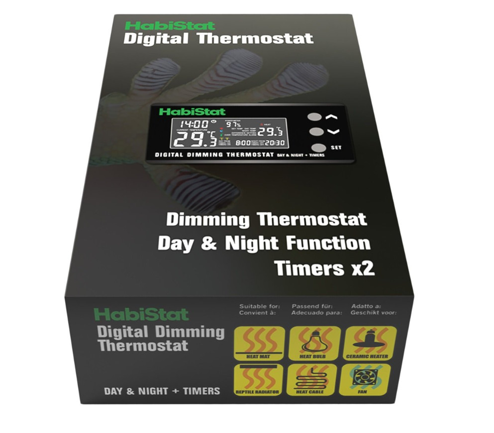 Kisállat webáruház - Habistat | Digital Dimming Thermostat | Digitális hőszabályzó terráriumi hőmérséklet-szabályozásra - 600W termékek