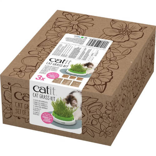 Kisállat webáruház - Hagen | Catit cat grass kit, cicafű ültetéshez magok - 3db termékek
