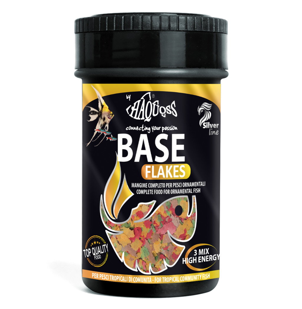 Kisállat webáruház - Haquoss | Base Flake | Teljes értékű lemezes, akváriumi haltáp - 1000 ml termékek