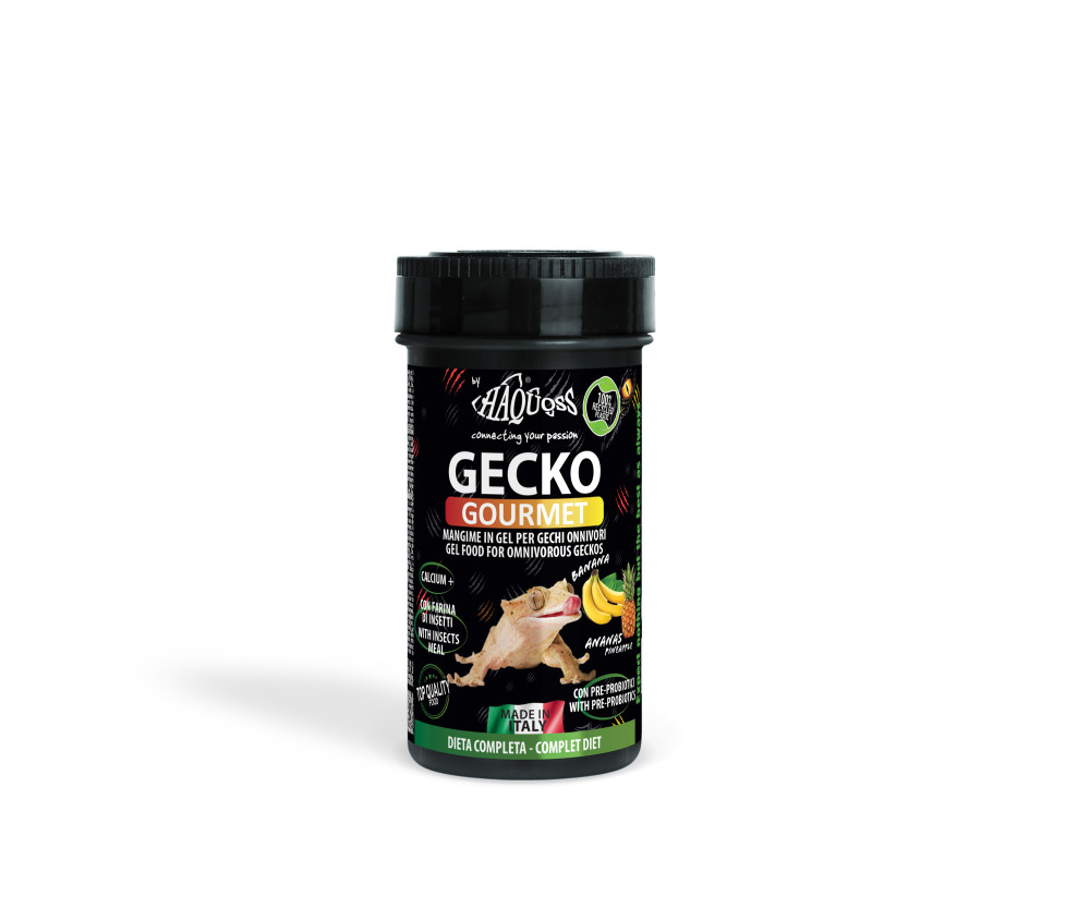 Kisállat webáruház - Haquoss | Gecko Gourmet Banana & Ananas | Banán és ananász táp gekkók számára - 250 ml termékek