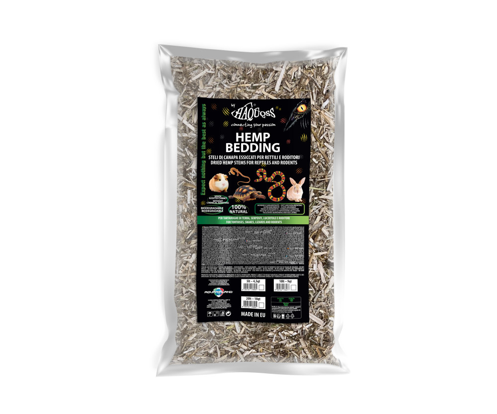 Kisállat webáruház - Haquoss | Hemp Bedding | Természetes kender alom kisemlősöknek és hüllőknek - 20 L termékek