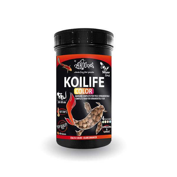 Kisállat webáruház - Haquoss | Koilife Color | Színfokozó lebegő haltáp koi pontyok és tavi díszhalak számára – 5 L termékek