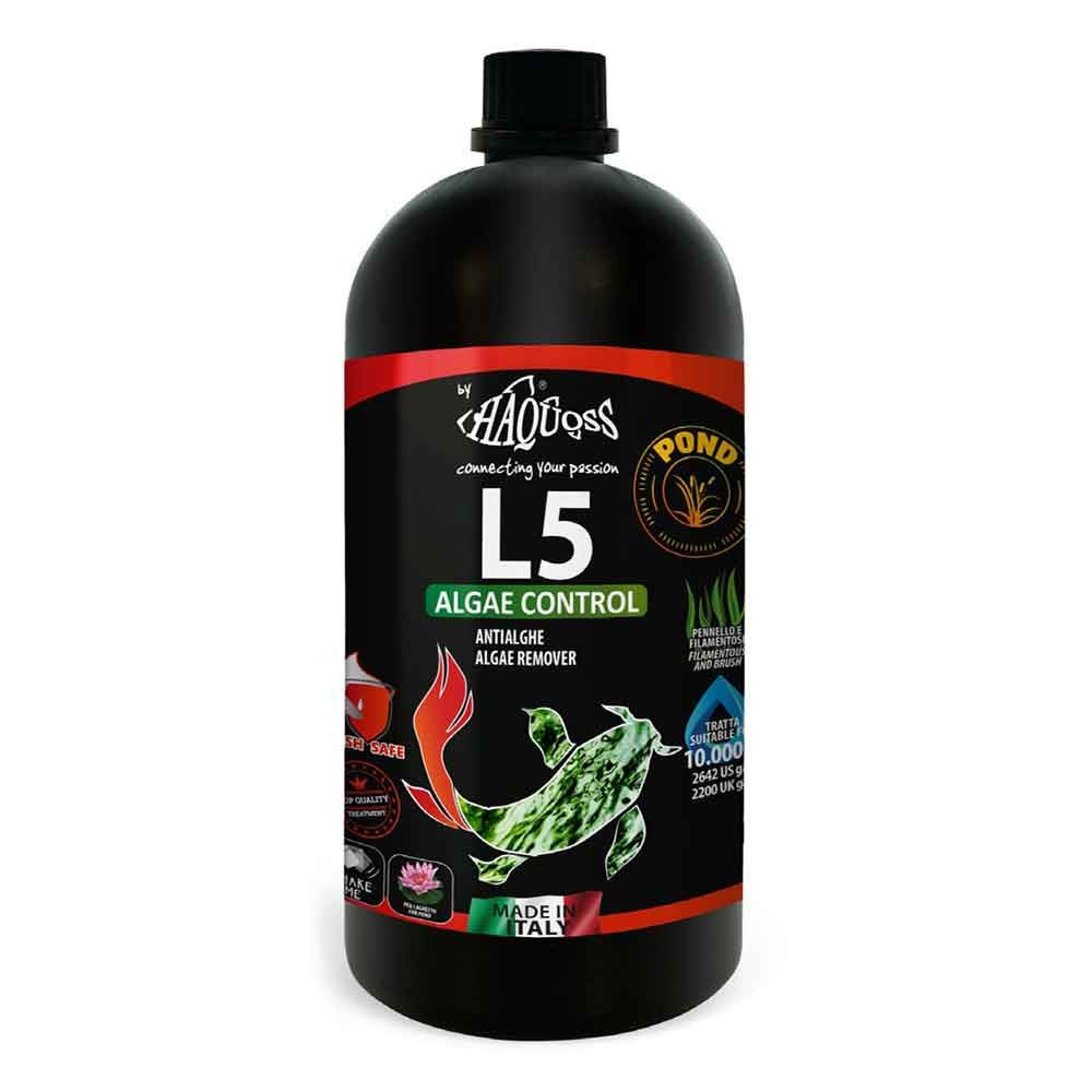 Kisállat webáruház - Haquoss | L5 ALGAE CONTROL | – Algaeltávolító és -megelőző szer kerti tavakhoz – 1000 ml termékek