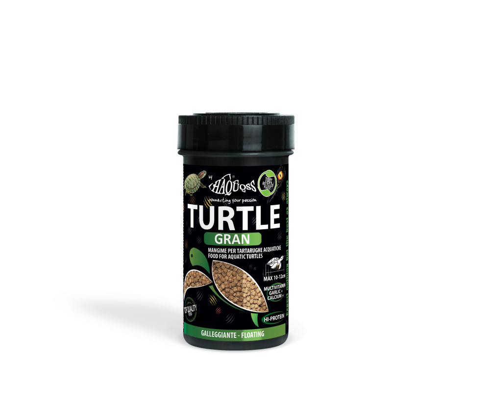 Kisállat webáruház - Haquoss | TURTLE GRAN| Prémium úszó granulált teknős táp - 1000 ml termékek