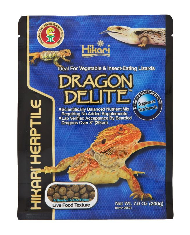 Kisállat webáruház - Hikari Reptile Dragon Delite | Teljes értékű prémium pellet táp - 200 g termékek