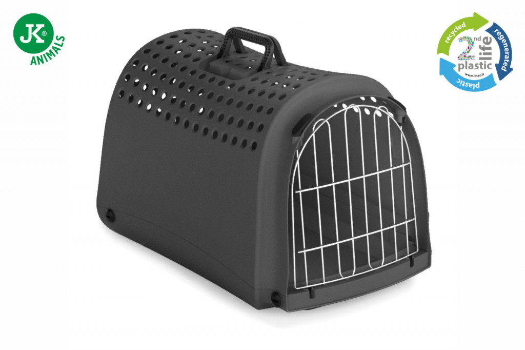 Kisállat webáruház - IMAC | Linus kisállat hordozó újrahasznosított - antracit - 50x32x35cm termékek