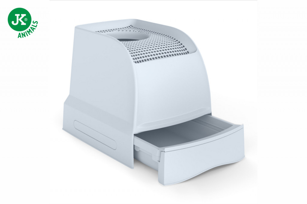 Kisállat webáruház - Imac | Frida macskatoalett felső bejárattal - 56×40×43 cm - világosszürke termékek