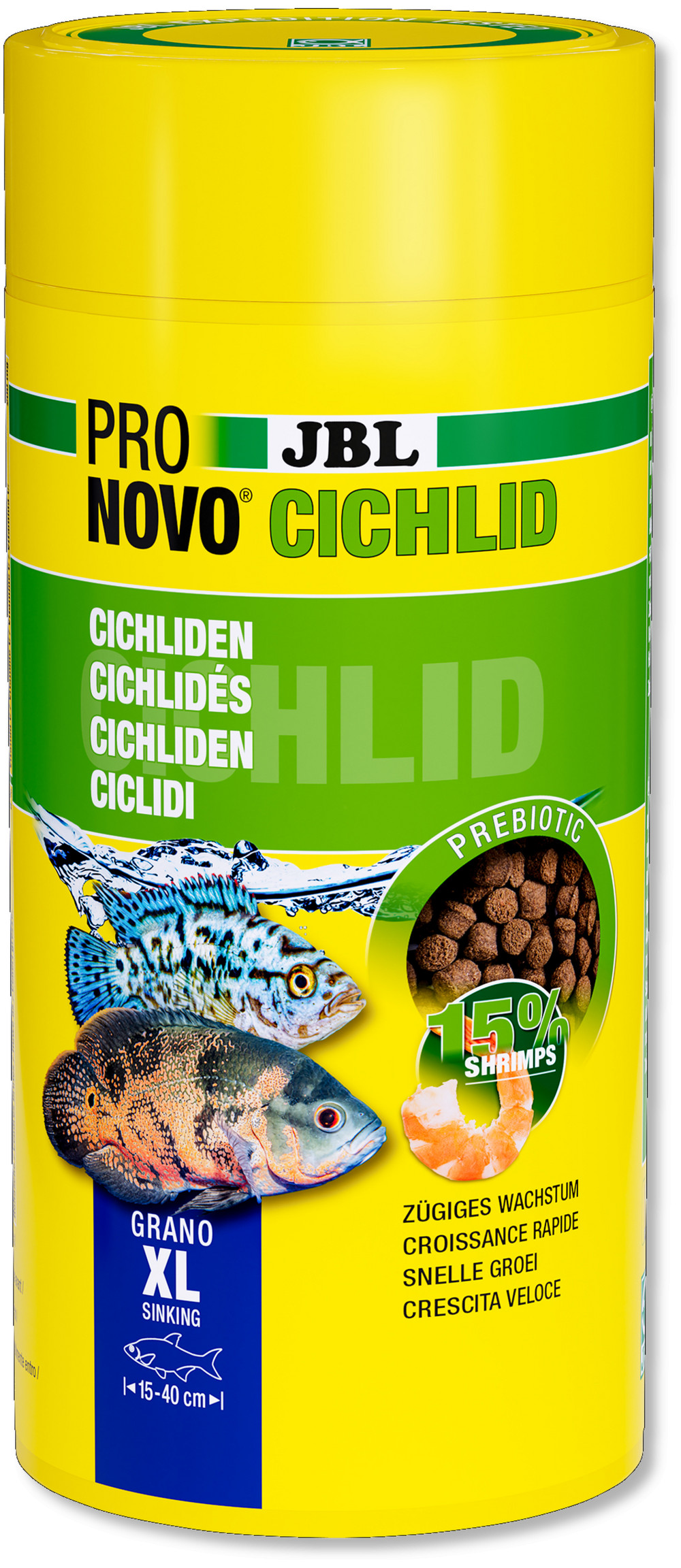 Kisállat webáruház - JBL | ProNovo | Cichlid | Grano XL | Granulátum táplálék - 1000 ml/530 g termékek