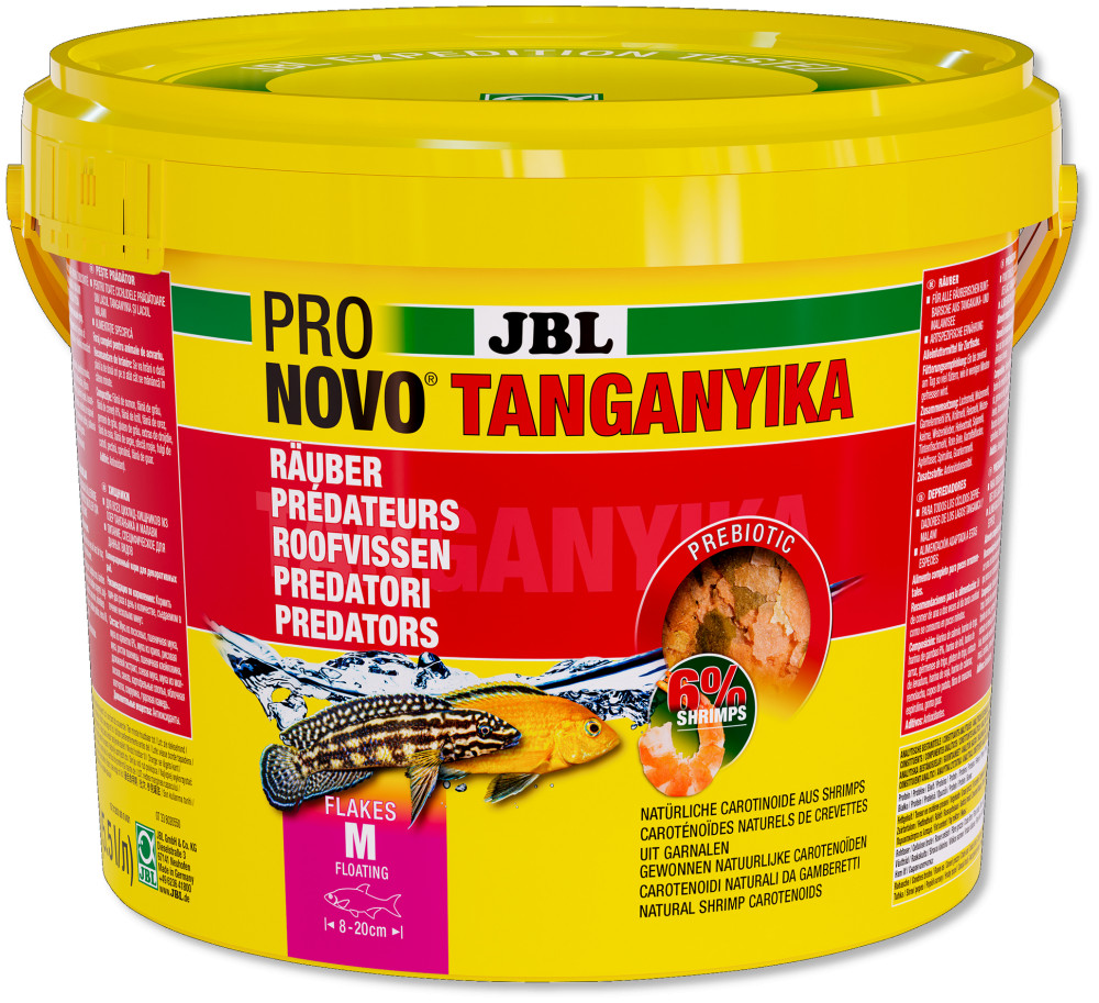 Kisállat webáruház - JBL | ProNovo | Tanganyika | Lemezes díszhaltáp | Sügér félék számára - 5,5L/950g termékek