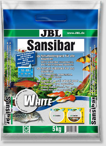 Kisállat webáruház - JBL Sansibar | Akvárium aljzat, fehér - 5 Kg termékek