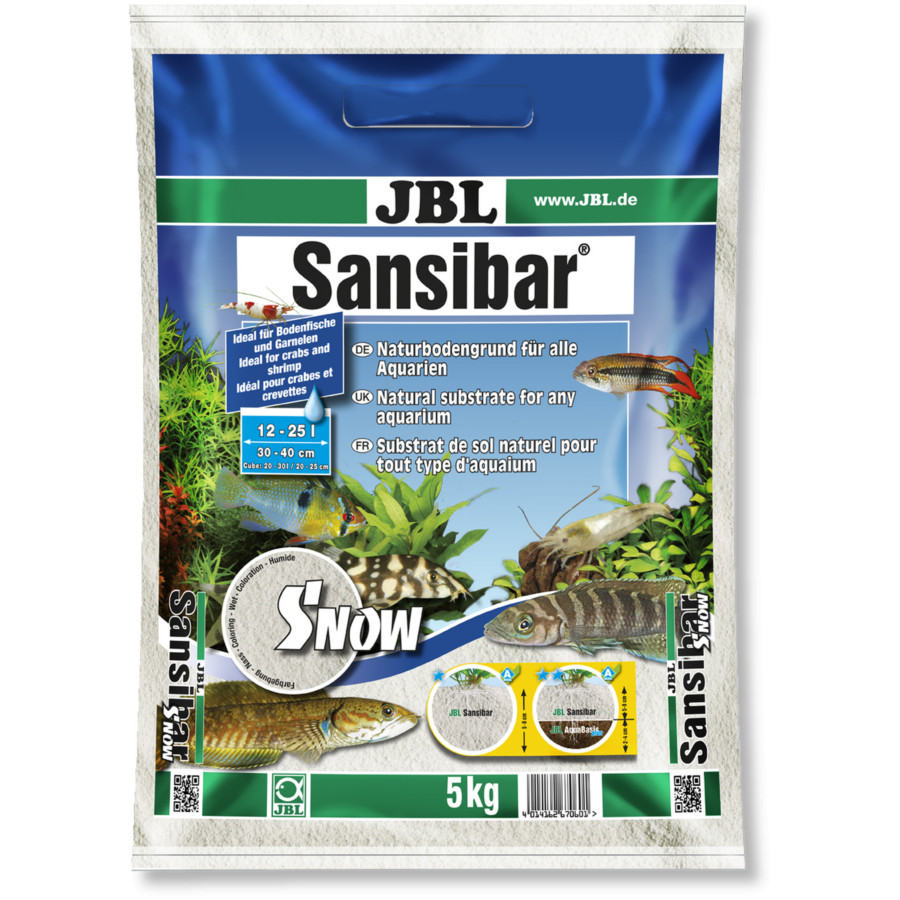 Kisállat webáruház - JBL Sansibar Snow | Hófehér homok édesvízi és tengervízi akváriumokhoz - 5 Kg termékek